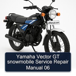 Yamaha Vector GT Snowmobile 06 Service Repair Workshop Manual PDF