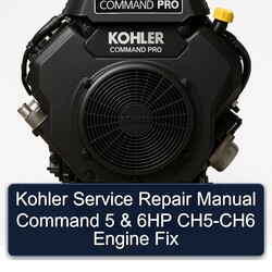 Kohler Command Pro Models 5 6HP CH5-CH6 Engine Fix Service Repair Workshop Manual PDF