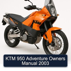 2003 KTM 950 Adventure Owners Owner's Manual PDF
