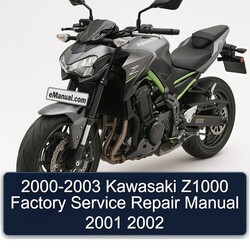 2000-2003 Kawasaki Z Series Z1000 Service Repair Workshop Manual PDF