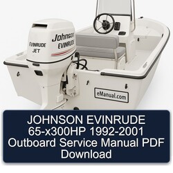 1992-2001 Johnson Evinrude 65-x300hp - Outboard Service Repair Workshop Manual PDF