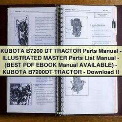 Kubota B7200 DT Tractor Parts -illustrated Master -(best Available)-kubota B7200DT Catalog PDF