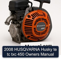 2008 Husqvarna 450 Husky Te Tc Txc Owners Owner's Manual PDF