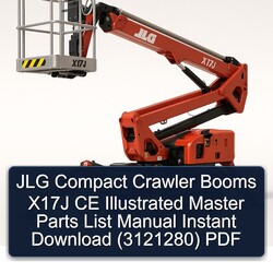 JLG Compact Crawler Booms X17J CE Illustrated Master (3121280) Parts Catalog PDF