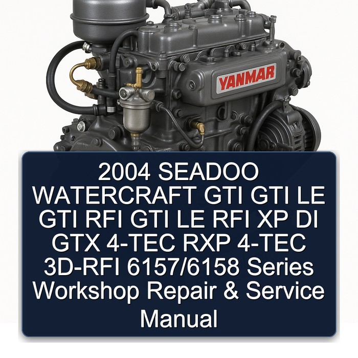 2004 Seadoo Watercraft GTI LE RFI XP DI GTX 4-TEC RXP 3D-RFI 6157/6158 Series Service Repair Workshop Manual PDF