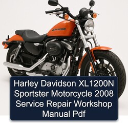 2008 Harley Davidson Sportster XL1200N Motorcycle Service Repair Workshop Manual PDF