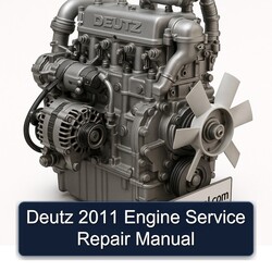 2011 Deutz Engine Service Repair Workshop Manual PDF