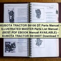 Kubota Tractor B6100 DT Parts -illustrated Master -(best Available)-kubota B6100DT Catalog PDF