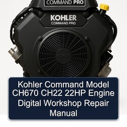 Kohler Command CH670 CH22 22 PS Motor - Digitales Werkstatt-Reparaturhandbuch