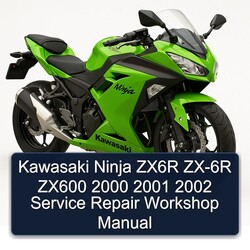 2000-2002 Kawasaki Ninja ZX6R ZX-6R ZX600 Service Repair Workshop Manual PDF
