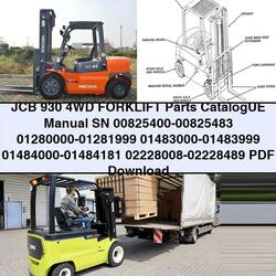 JCB 930 4WD Forklift Parts Catalog PDF