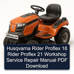 Husqvarna Rider Proflex 18 21 Service Repair Workshop Manual PDF