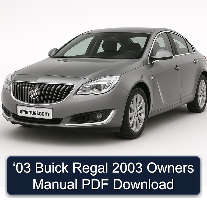 2003 Buick Regal ‘03 Owners Owner's Manual PDF