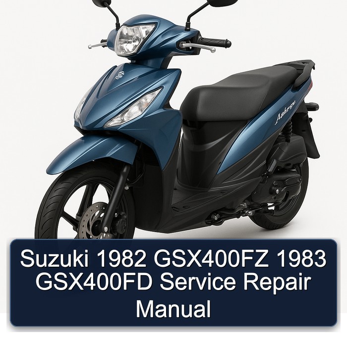 1982-1983 Suzuki Address Models GSX400FZ GSX400FD Service Repair Workshop Manual PDF