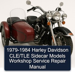 1979-1984 Harley Davidson Sidecars Cle/tle Sidecar Models Service Repair Workshop Manual PDF