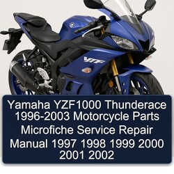 1996-2003 Yamaha YZF Models YZF1000 Thunderace - Motorcycle Parts Microfiche Service Repair Workshop Manual PDF