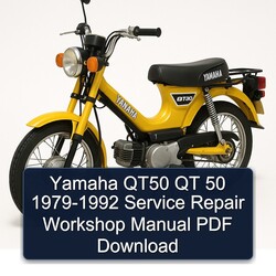 1979-1992 Yamaha QT50 MA50 QT 50 Service Repair Workshop Manual PDF