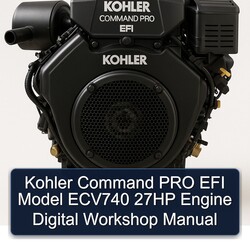 Kohler Command Pro EFI Models Model ECV740 27HP Engine Digital Service Repair Workshop Manual PDF