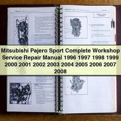1996-2008 Mitsubishi Pajero Sport Service Repair Workshop Manual PDF