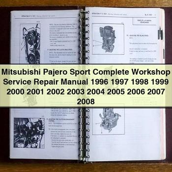 1996-2008 Mitsubishi Pajero Sport Service Repair Workshop Manual PDF