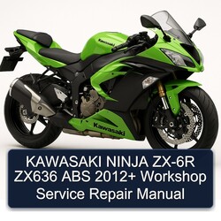 2012 Kawasaki Ninja ZX-6R ZX636 ABS Service Repair Workshop Manual PDF