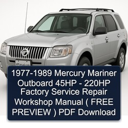1977-1989 Mercury Mariner Outboard 45HP - 220HP ( Free Preview ) Service Repair Workshop Manual PDF
