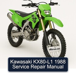1988 Kawasaki KX Series KX80-L1 Service Repair Workshop Manual PDF
