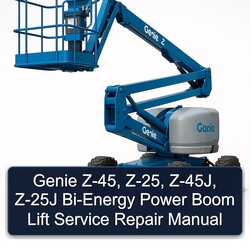 Genie Z-45, Z-25, Z-45j, Z-25J Bi-energy Power Boom Lift Service Repair Workshop Manual PDF
