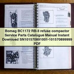 Bomag BC1172 RB-3 Refuse Compactor Sn101570891001-101570899999 Parts Catalog PDF
