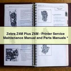 Zebra Z4M Plus Z6m-printer Parts Catalog PDF