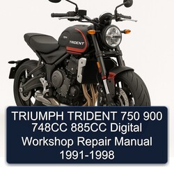 1991-1998 Triumph Trident 750 900 748CC 885CC Digital Service Repair Workshop Manual PDF
