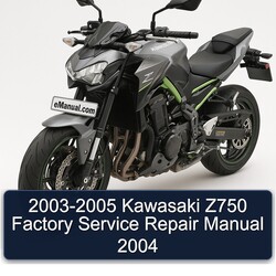 2003-2005 Kawasaki Z Series Z750 Service Repair Workshop Manual PDF