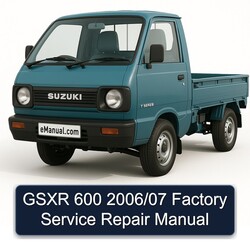 2006 Suzuki T Series Gsxr 600 /07 Service Repair Workshop Manual PDF