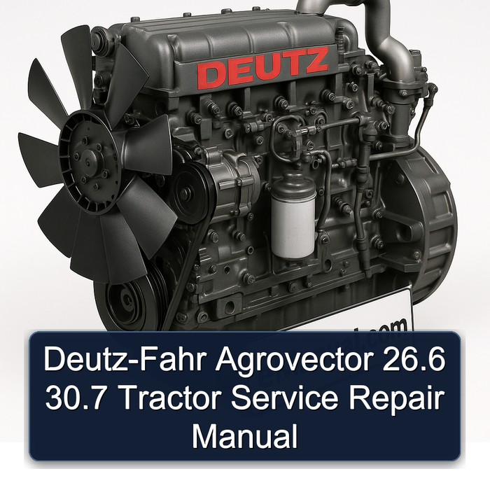 DEUTZ-FAHR Agrovector 26.6 30.7 Tractor Service Repair Workshop Manual PDF