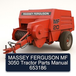 Massey Ferguson MF 3050 Tractor Parts 653186 Catalog PDF