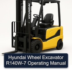 Hyundai Wheel Excavator R140W-7 Operating Service Repair Workshop Manual PDF