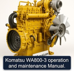 Komatsu 14 3 WA800-3 Operation Service Repair Workshop Manual PDF