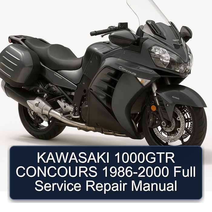 1986-2000 Kawasaki Concours Models 1000GTR Service Repair Workshop Manual PDF