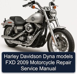 2009 Harley Davidson Dyna Models FXD Motorcycle Service Repair Workshop Manual PDF