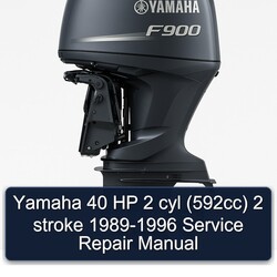 1989-1996 Yamaha 40 HP 2 Cyl (592CC) Stroke Service Repair Workshop Manual PDF
