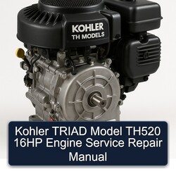 Kohler TH Models Triad Model TH520 16HP Engine Service Repair Workshop Manual PDF