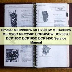 Brother MFC990CW MFC790CW MFC490CW MFC290C MFC250C DCP585CW DCP385C DCP185C DCP165C DCP145C Service Repair Workshop Manual PDF