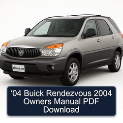 2004 Buick Rendezvous ‘04 Owners Owner's Manual PDF