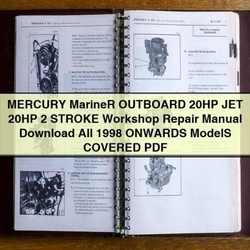 Mercury Marine 20 PS Jet 2-Takt Außenbordmotor - Werkstatthandbuch (1998+)