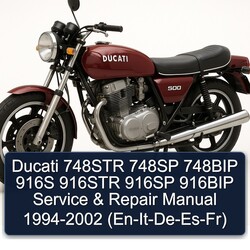 1994-2002 Ducati 916 748STR 748SP 748BIP 916S 916STR 916SP 916BIP - (EN-IT-DE-ES-FR) Service Repair Workshop Manual PDF