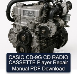Isuzu 3 CD 1 T Casio CD-9G Radio Cassette Player Service Repair Workshop Manual PDF