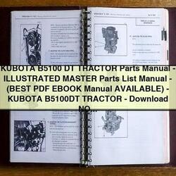 Kubota B5100 DT Tractor Parts - Illustrated Master Catalog PDF