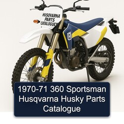 1970-1971 Husqvarna Parts Catalogues 360 Sportsman Husky Catalog PDF