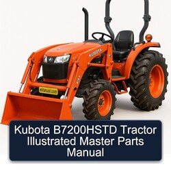 Kubota B7200HSTD Tractor Illustrated Master Parts Catalog PDF