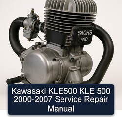 2000-2007 Sachs 500 Kawasaki KLE500 KLE Service Repair Workshop Manual PDF